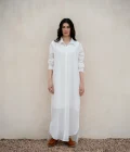 Linen Dress with Buttons