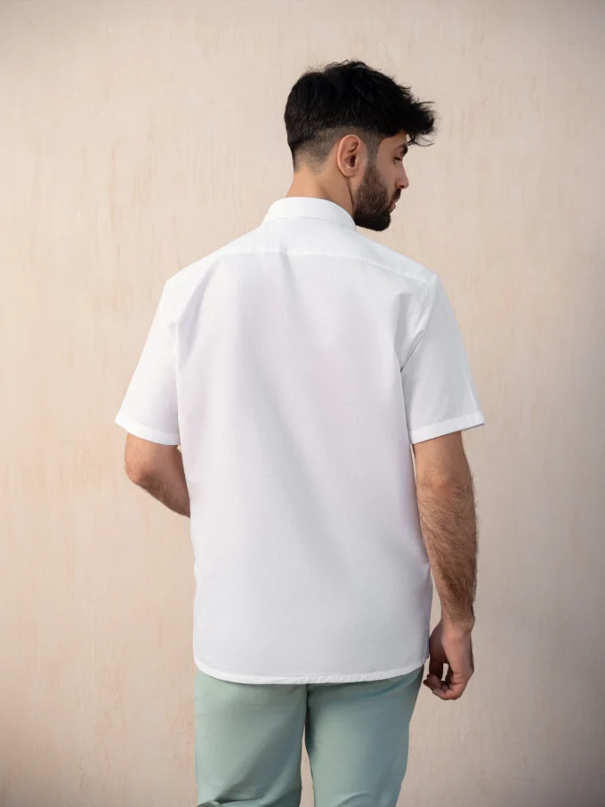 Short-Sleeve Linen Shirt